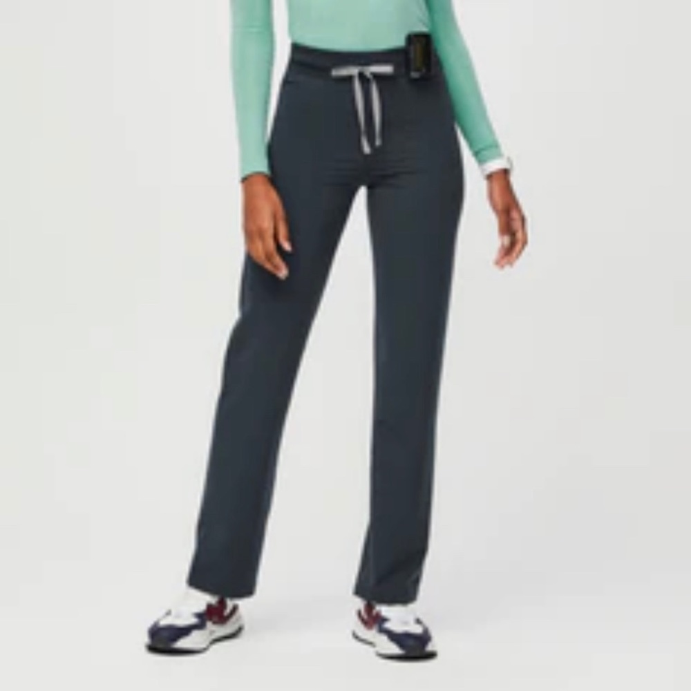 FIGS Dark Harbor Livingston High Waisted Petite Basic Scrub Pants Dark Harbor